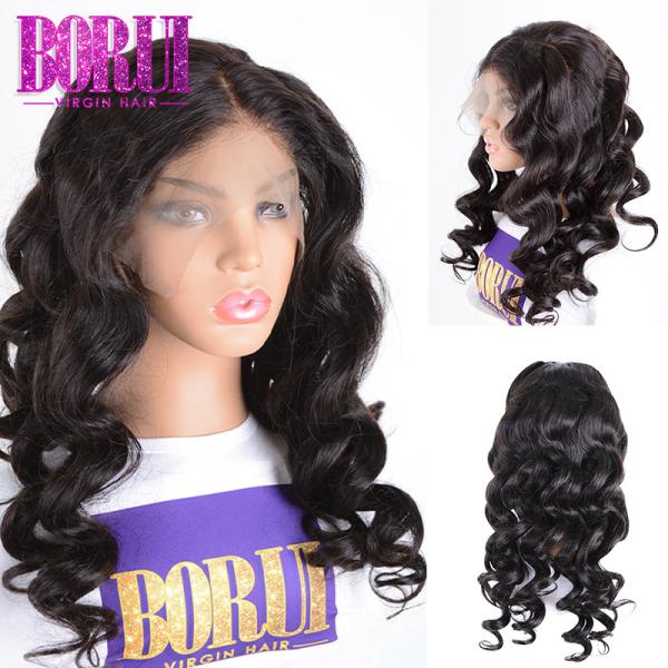 BORUI Lace Frontal Wig Loose Wave Human Hair 13*6 Lace Front Wig Natural
