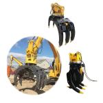 OEM Hydraulic Rotating Grapple For 1-55 Tons Excavator