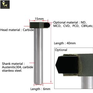 Quality 3mm PCD CNC Diamond Tools To Make Rainbow On Jewelry wholesale