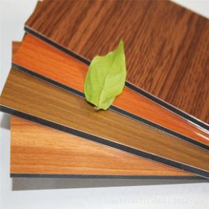 Quality Thickness 2-8mm Wooden Aluminum Composite Panel Weather Resistance wholesale