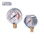 Shock Proof Liquid Filled Pressure Gauge Manometer Stainless Steel Material