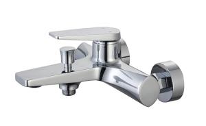 Quality Single lever bath or shower mixer bathroom chrome brass tap faucet cold and hot water designed modern OEM wholesale