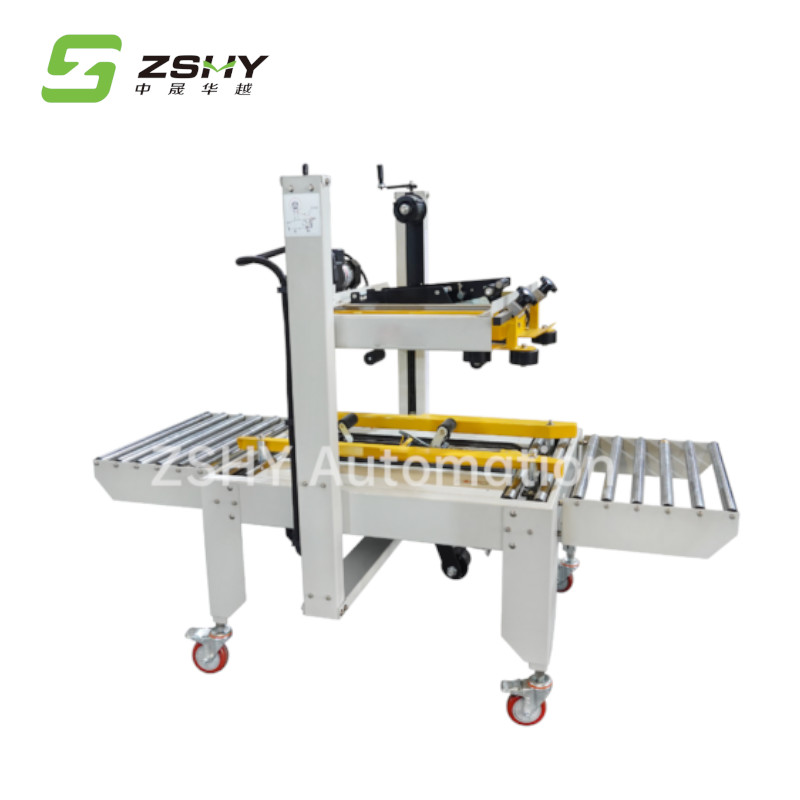 240W Cardboard Box Up And Down Driven Automatic Sealing Machine For Food Packing Line