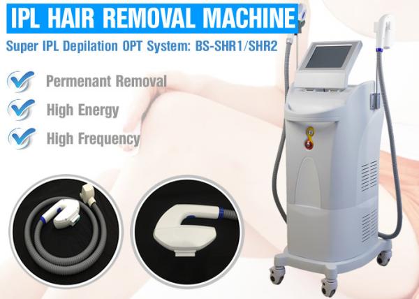 OPT SHR Permanent Hair Removal Machine For Unwanted Facial Hair / Men's Body