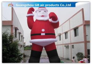 Quality Outdoor Large Blow Up Inflatable Santa Claus For Christmas Decorations wholesale