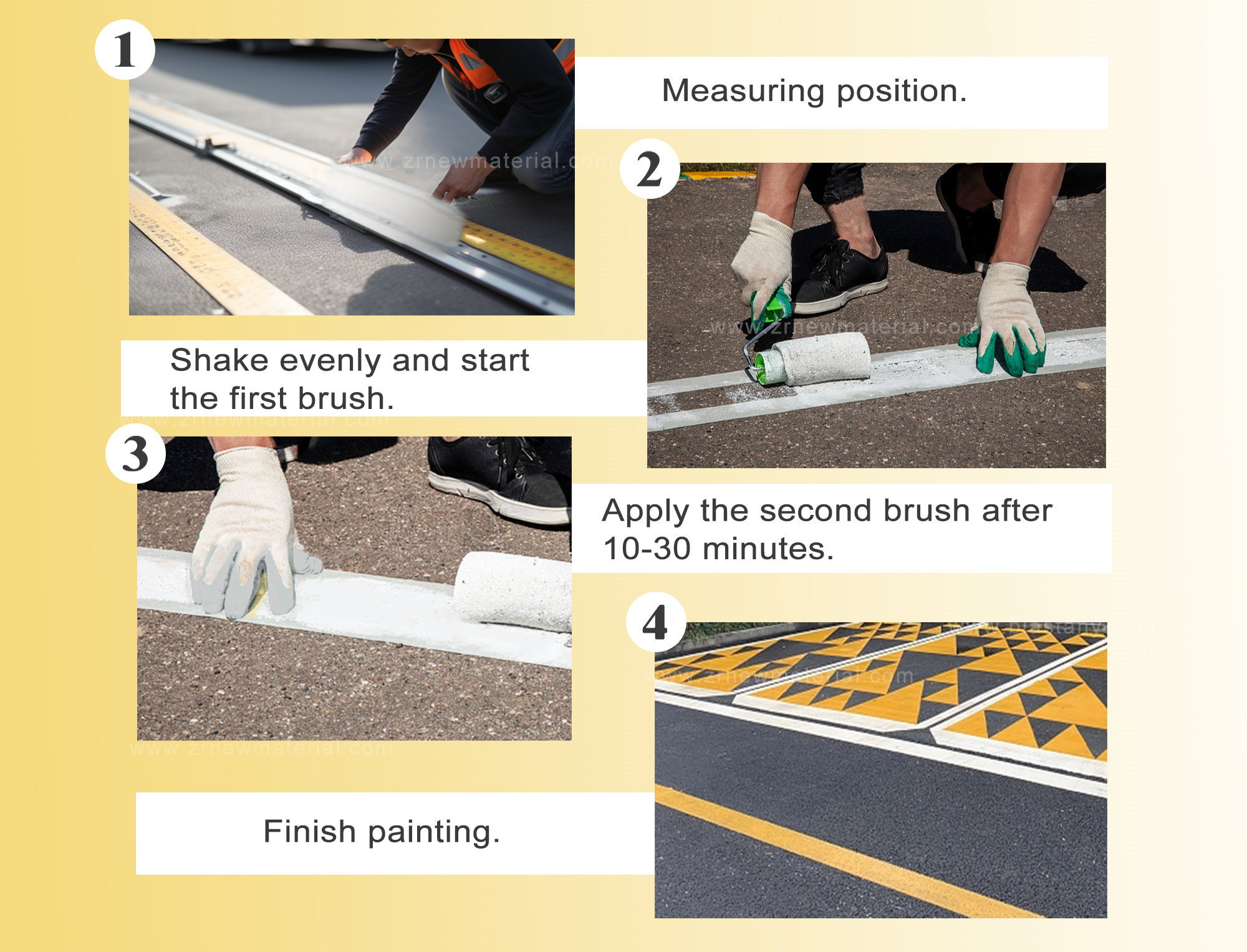 Sell Well Traffic Road Line Paint Waterproof Cold Spray Paint Anti Pollution Two-component Road Marking Coating