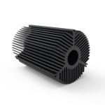 Skived Finned Heat Sink Anodized Aluminium Heat Sink Profile