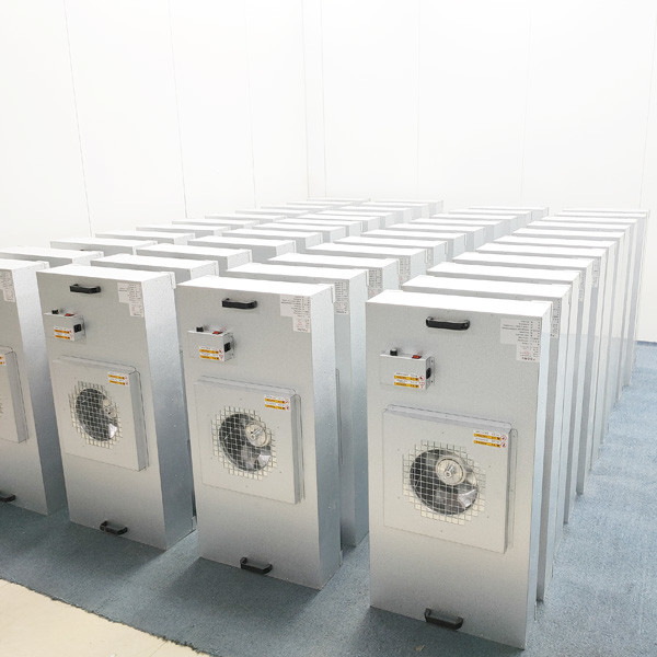 Galvalume Casing HEPA FFU Fan Filter Unit For Cleanroom Ceiling, with low noise AC motor