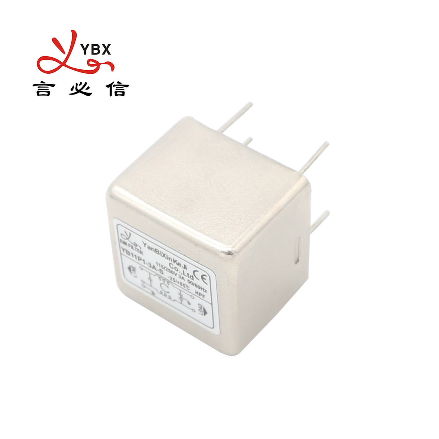 Yanbixin 6A PCB Through Hole Mounting Power Line Noise Filter For Medical Equipment