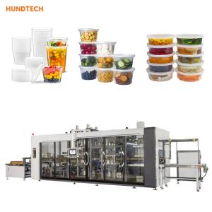 Quality BOPS Plastic Container Vacuum Forming Machine PLC 20 Shot/Min wholesale
