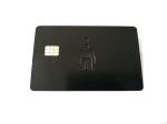 Customized Black Metal Business Cards With 4428 Big Chip
