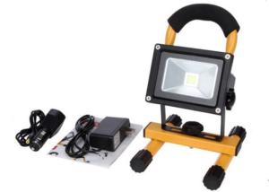 Quality 10W Waterproof Rechargeable LED Flood Lights Black Aluminum 4 Hours Portable wholesale