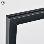 Vertical 1290x460mm Poster Display Stand Black V Stand Steel Plate