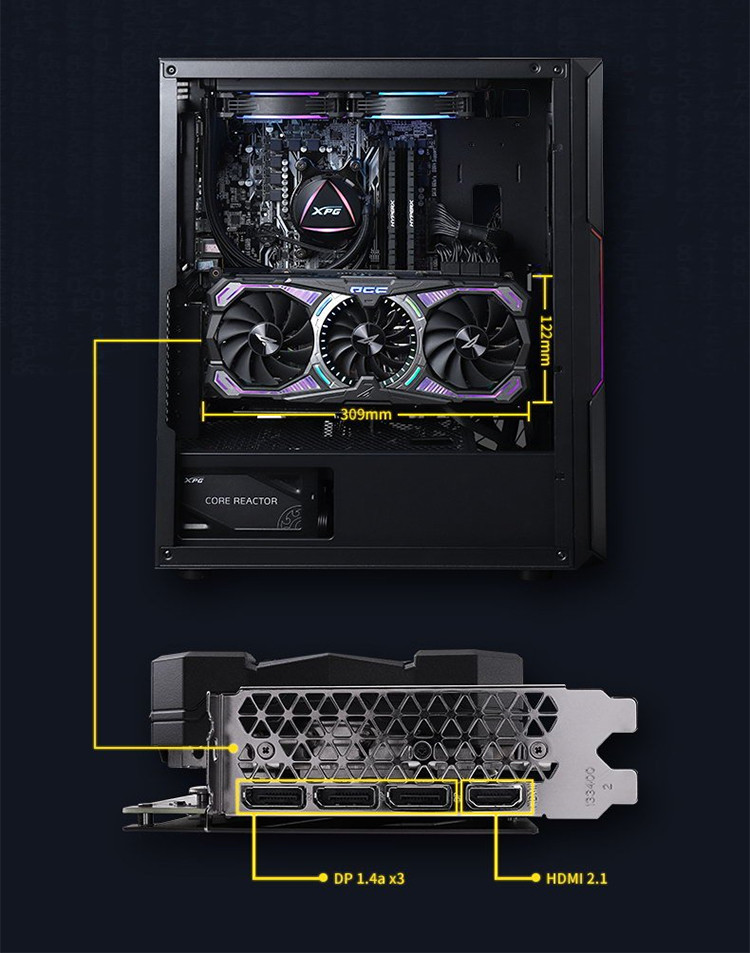 Discrete Gaming Computer Graphics Card GeForce RTX 3080 10G GDDR6X PGF GOC