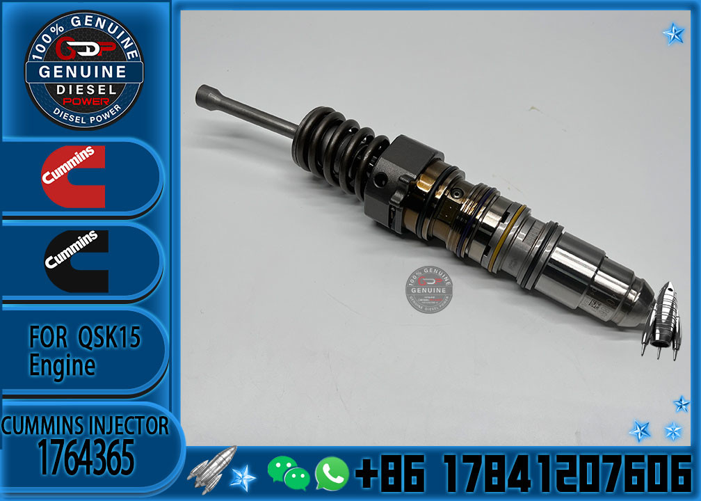 1764365 Genuine Diesel QSX15 Engine Common Rail Fuel Injector 1521978 570016 4954646 4076963 For Scania