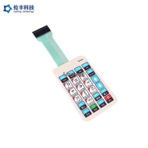 Quality Polyester LED Membrane Switch , Metal Dome Membrane Switch Keyboard wholesale