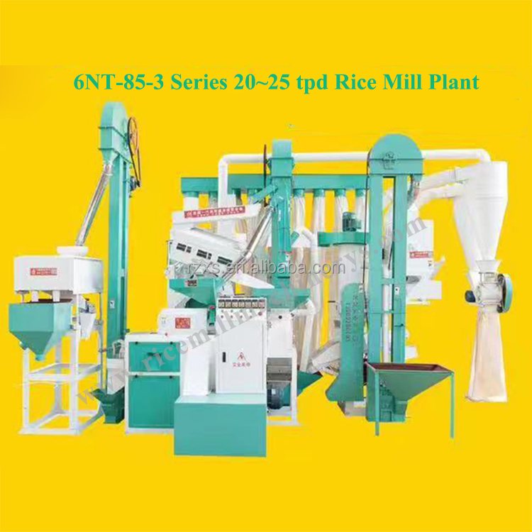 Modern Compact Auto Complete Set Combined Rice Milling Machine with 51.52 kw in Nepal