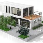 Foldable Puerto Rico Living 40ft Luxury Pack Shipping Container Casas Modulares
