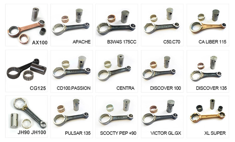 High Strength Motorcycle Engine Performance Parts Complete Connecting Rod Kit For BIZ 100