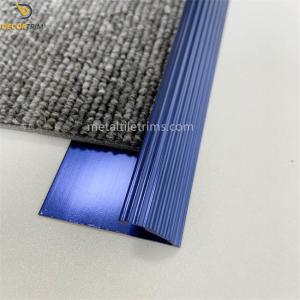 Quality Heavy Duty Door Carpet Transition Strip Anodized Shiny Blue Color ODM wholesale