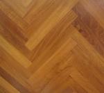 Herringbone teak parquet