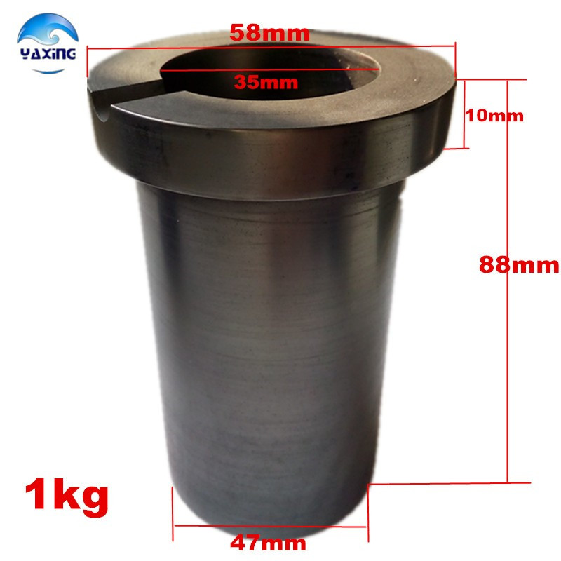 High Purity Pyrolytic Carbon Crucible for Induction Furnace Refractory 3kg 4kg 5kg