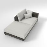 U Shape Aluminum Rattan Wicker Easy Cleaning Outdoor Sofa Set