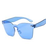 UV400 Rimless Square Frame One Piece Lens Band Packaging Women Hot Sale