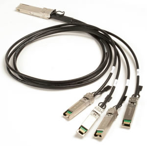 100Gbps Fiber Optic Transceiver QSFP28 To 4xSFP28 Direct Attach Copper Cable