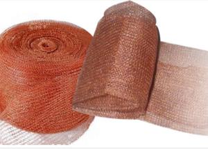Quality 300 Width Knitted Copper Wire Mesh And Tubes For Demister Filters wholesale