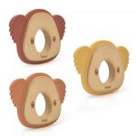 Sensory Chew Wooden Silicone Teether Natural Organic Beech EN71