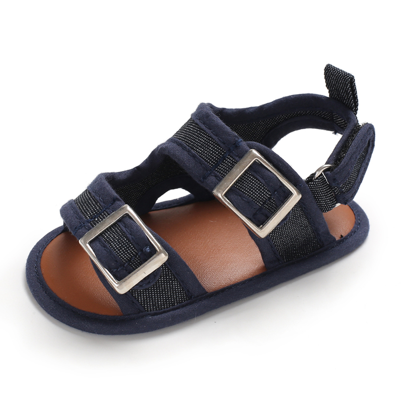 Free shipping Canvas denim shoes breathable 0-2 years boy and girl Soft sole infant sandals