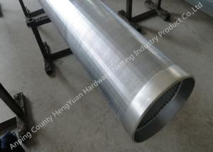Quality Stainless Steel Filter Wedge Johnson Wire Screen , Deep Well Water Pipes wholesale