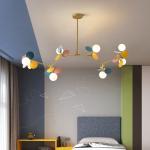 Nordic Chandelier Personality Colorful Cartoon Bedroom Lamp Modern Children's