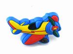 Airplane Rubber Kids Bedroom Knobs , PVC Cupboard Blue Dresser Knobs