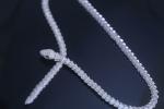 Nano Crystal Green Eye Snake 925 Sterling Silver Neckalce Personalized