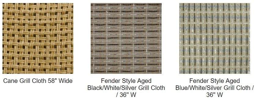 Cabinet Grill Cloth, Black with Silver Accent 59" Width Guitar AMP Cloth grill cloth fabric DIY repair speaker