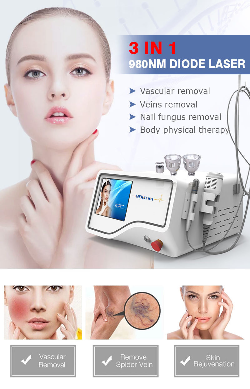 40W 980nm Varicose Vein Removal Machine High Frequency Vascular Removal Machine