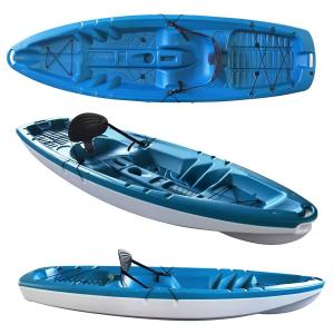 Quality Chinese Wholesale Kayaks And Canoes Sit On Top Kayak HDPE Plastic Blow Molded Water Sports Cheap Kayak For Kids wholesale