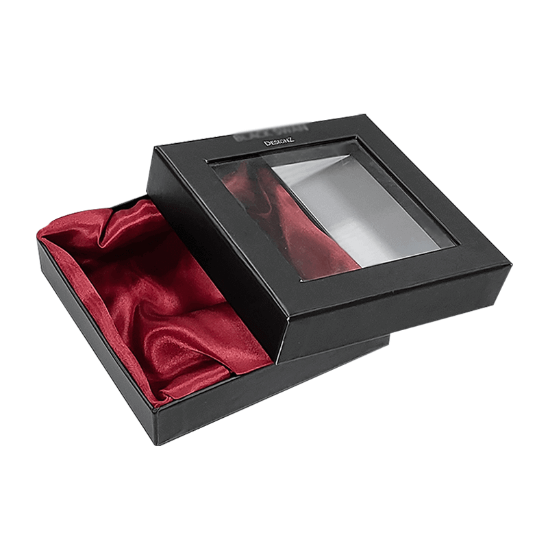 Embossing Rigid Small Jewelry Packaging Boxes Square Sliding Out Jewelry Boxes