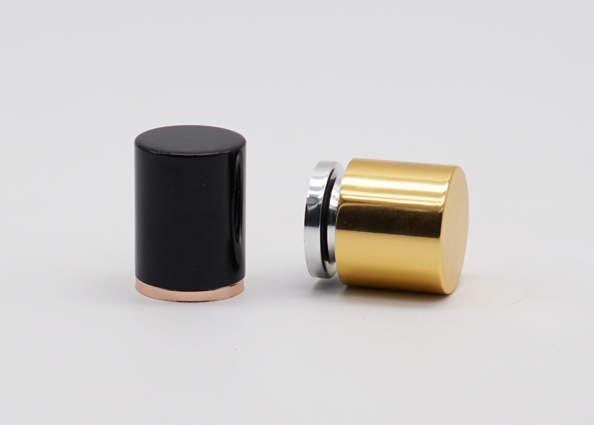 FEA15 Smooth Ribber Aluminium Perfume Bottle Caps rust proof