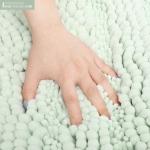 Light Green Fast Drying Chenille Bath Mat Water Absorption