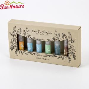 Quality Perfume Oil Roller 2ml Package Tester Kraft Perfume Boxes With Window wholesale