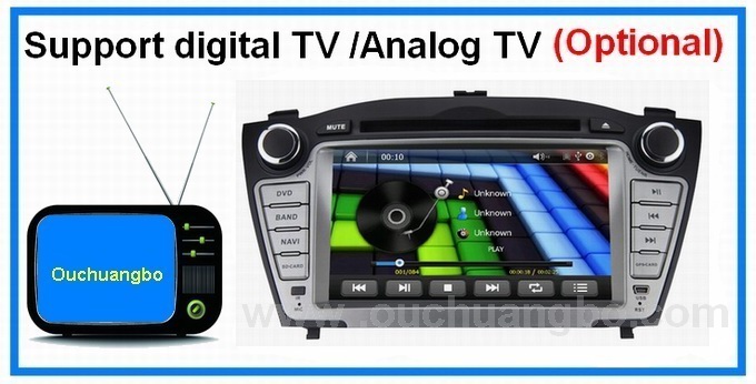 7 inch 2 din touch screen Hyundai IX35 car radio with bluetooth gps navigation OCB-8635