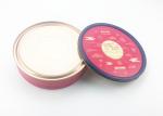Odorless Round Matte Metallic Cookie Tin Box