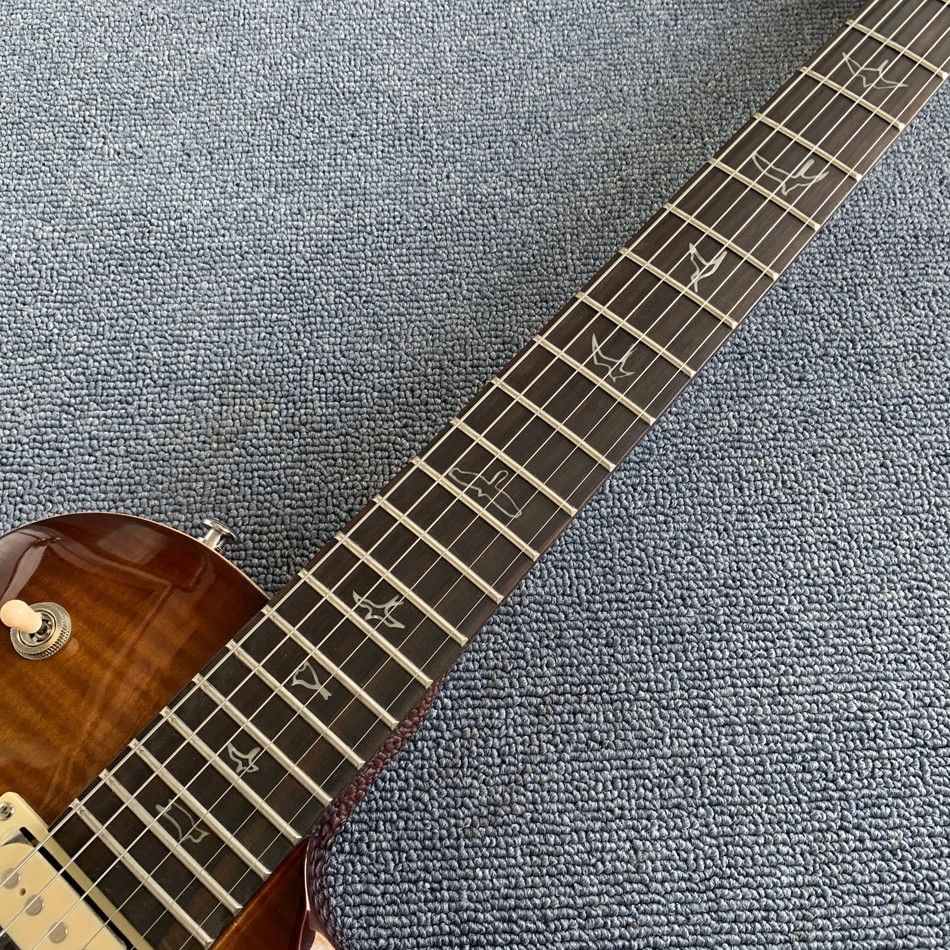 Custom Grand Flamed Maple Top Electric Guitar with Chrome Hardware