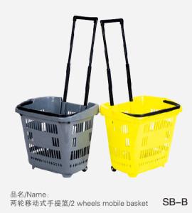Quality Eco Friendly Supermarket Shopping Basket ISO9001 Certification With Wheels wholesale