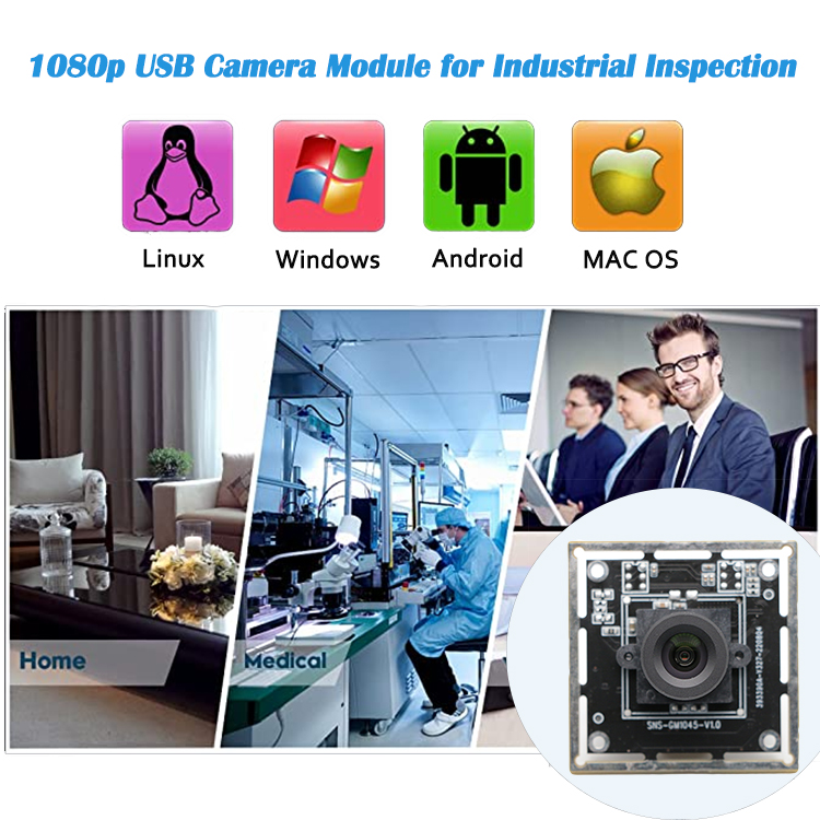 Zero Distortion USB Camera Module 1080p AR0234 For Industrial Inspection