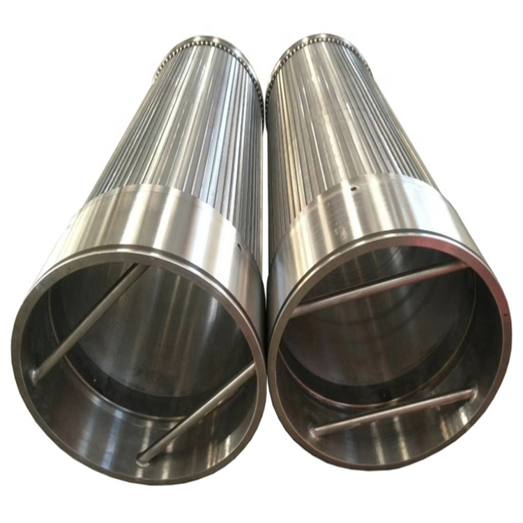 V Shaped Wrapped 0.025mm Slot Pipe 316L Johnson Screen Filter For Water