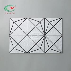 Quality Nontoxic Stable Felt Sound Panels , Engraved Acoustic Polyester Fiber Sheets wholesale